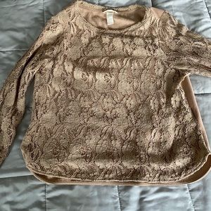 H&M Lace Sweater Size L